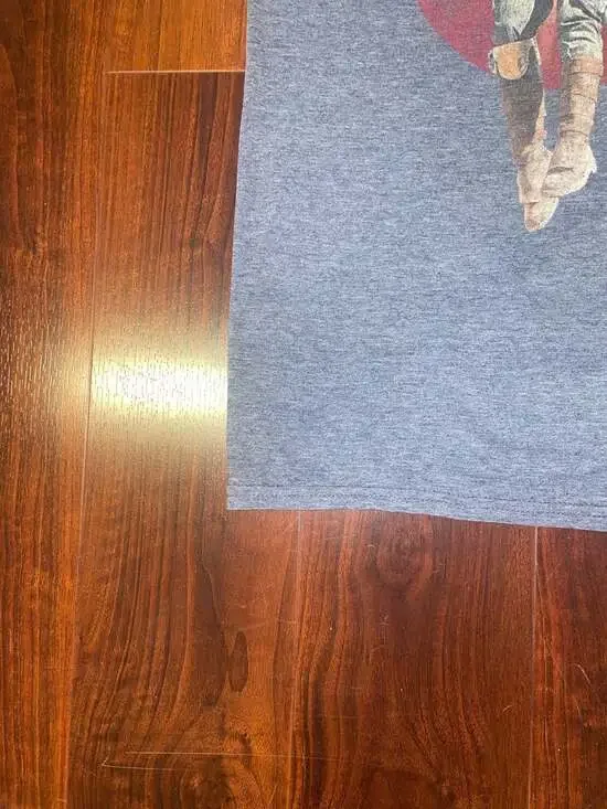 Star Wars The Mandalorian Graphic T-Shirt Grey Blue Heathered Small - Picture 5 of 14